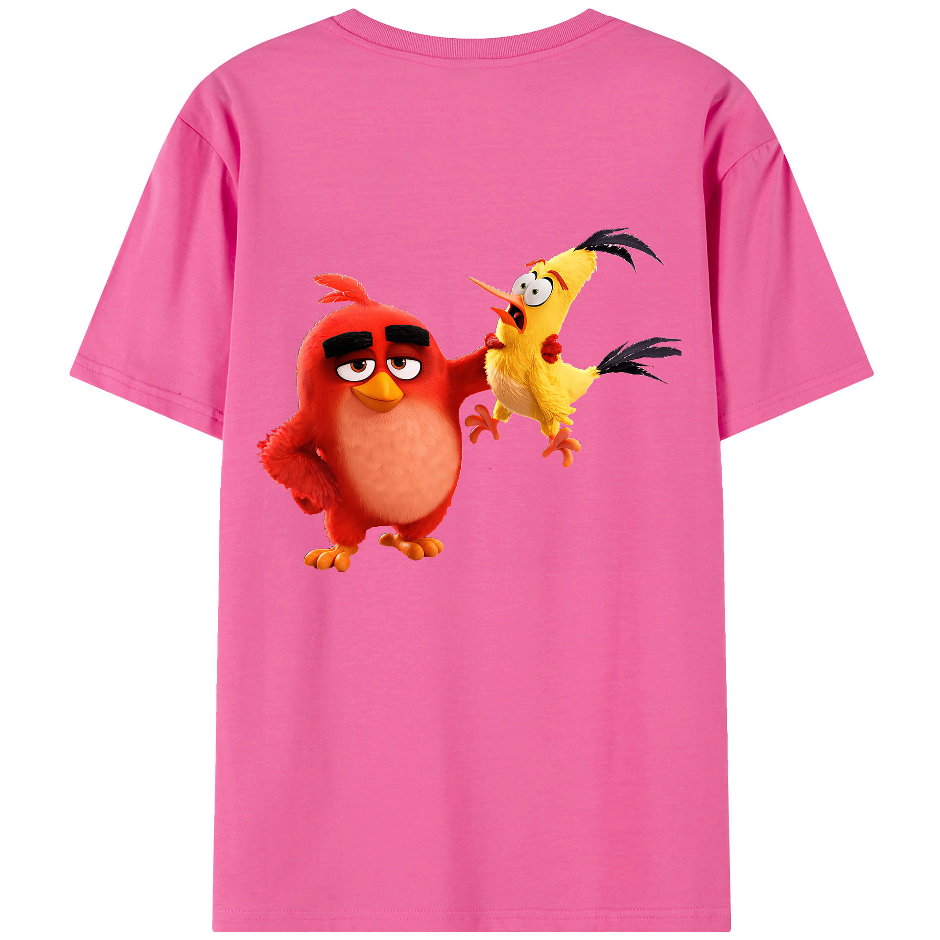 （画像用） Angry Birds アングリーバード レディース半袖Tシャツ(バックプリント)